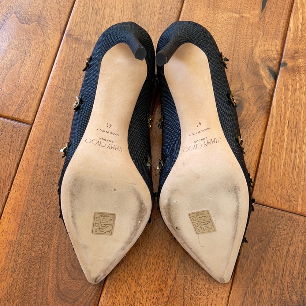 Jimmy Choo Romy Flower Raffia Pump - Picture 5 of 7